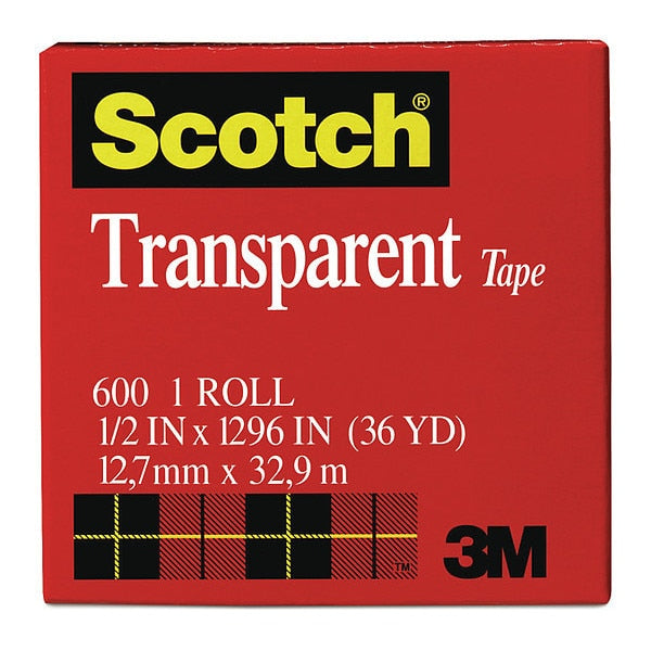 Trans Tape 600 Clear, 3/4
