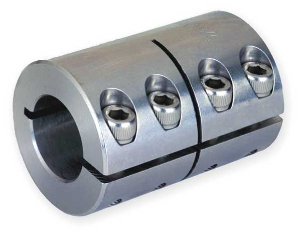 Coupling, One Piece, Bore Dia 1/2 x 3/8 In