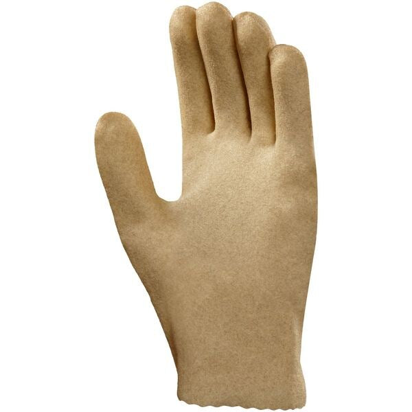 PVC Coated Gloves, Full Coverage, Yellow, L, PR