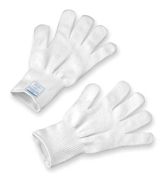 Activarmr Cold Protection Gloves, Uncoated, Thermal Lining, Seamless, White, Large (9), 1 Pair