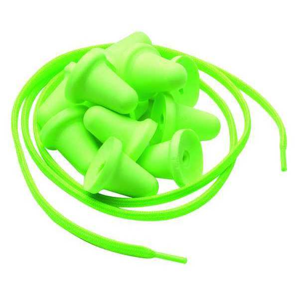 Replacement Pods Kit For Jazz Band Hearing Protector, NRR 25 dB, Neck Cord & 5 Pairs of Pods, Green