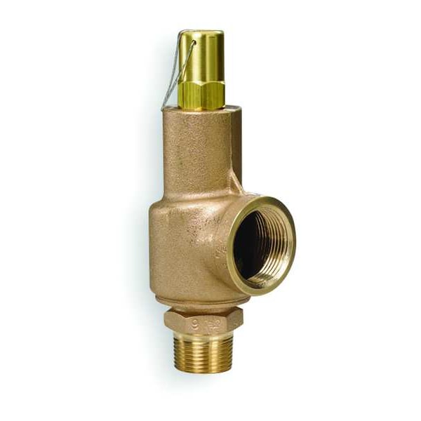 Safety Relief Valve, 1/2 x 3/4 In, 15 psi