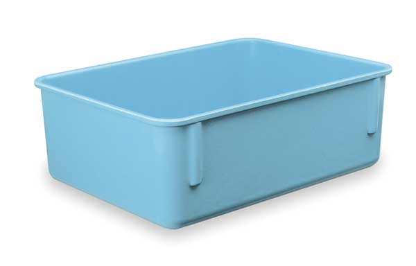 Nesting Container, Blue, Fiberglass Reinforced Polyester, 9 3/4 in L, 6 1/4 in W, 4 1/2 in H