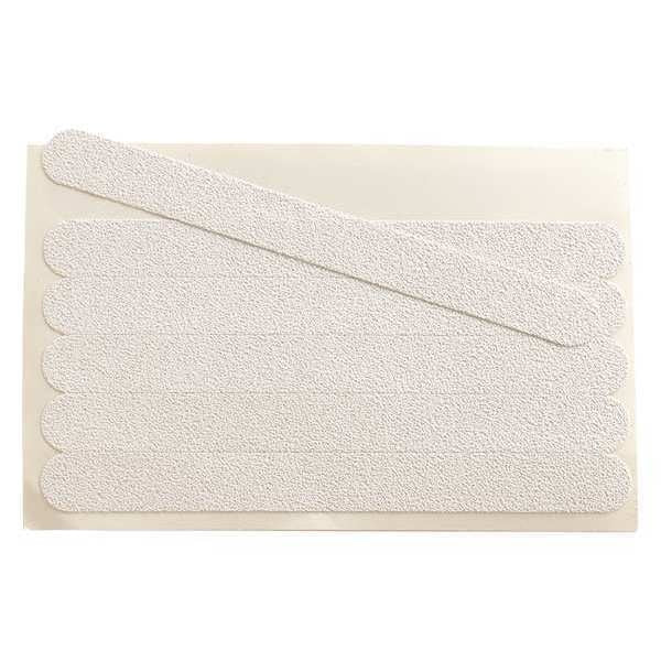 Anti-Slip Tape, White, 3/4 x 7-1/2 in, PK12