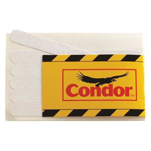 Anti-Slip Tape, White, 3/4 x 7-1/2 in, PK12