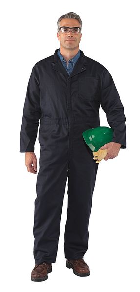 Flame Resistant Lab Coat, Light Blue, Cotton, S