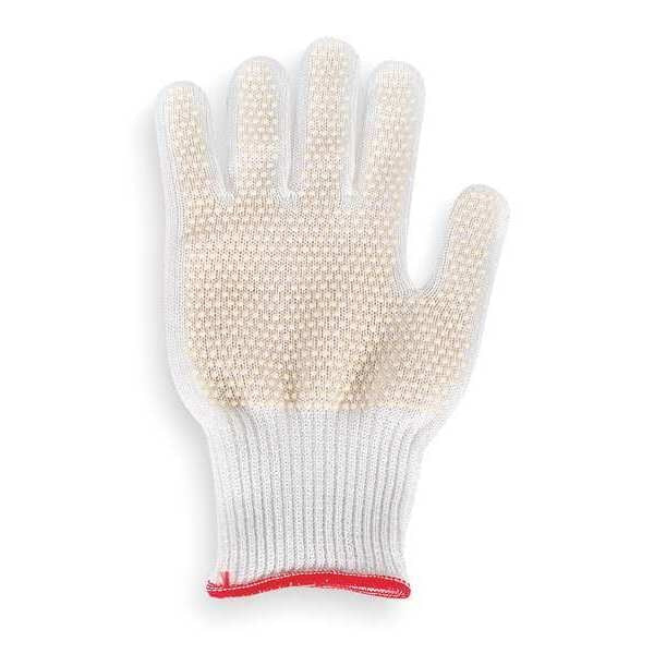 Cut Resistant Glove, White, Reversible, XS