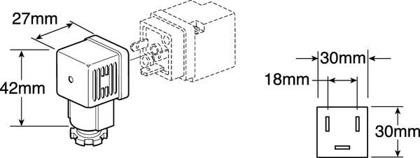 Connector, DIN Type A, Plug Lead