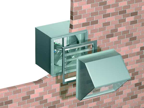 Wall Housing, Galv Steel, For 48 In Fan