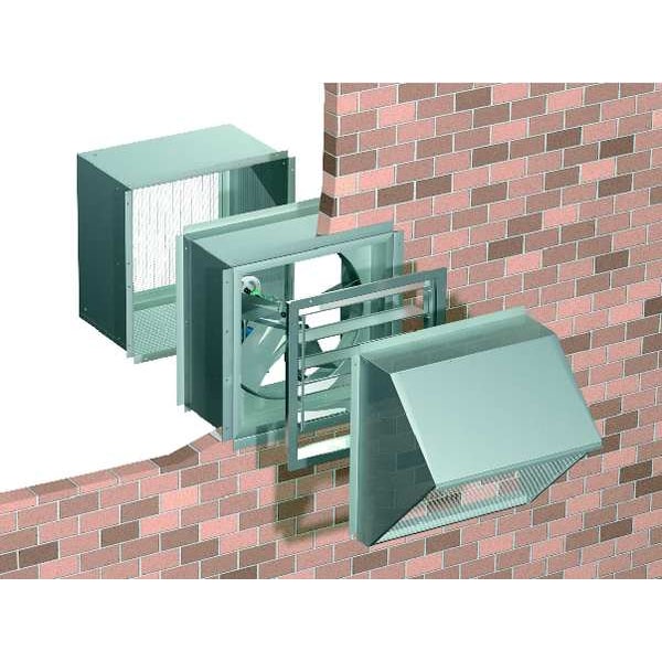 Wall Housing, Galv Steel, For 24 In Fan