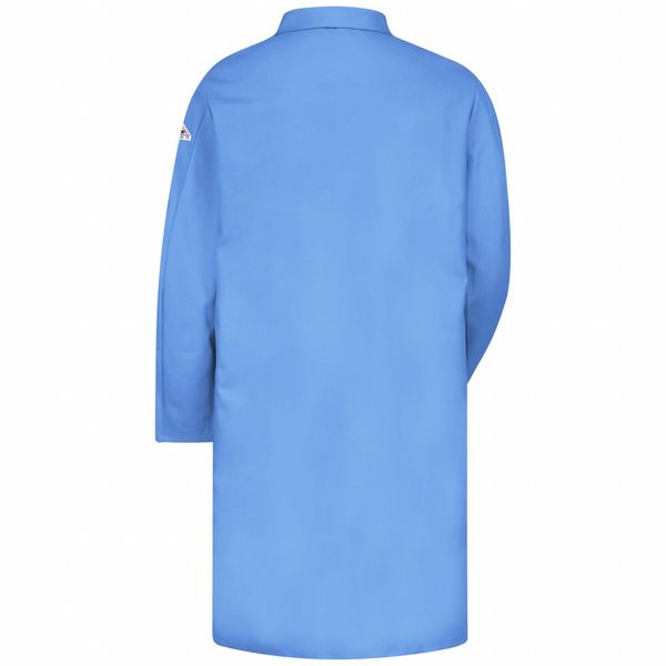 Flame Resistant Lab Coat, Light Blue, Cotton, XL