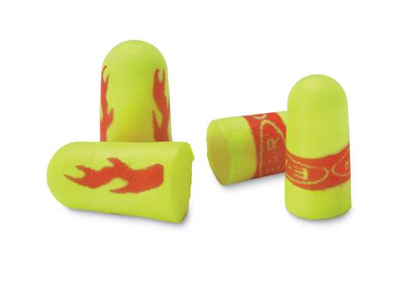 Disposable Uncorded Ear Plugs, E-A-Rsoft Yellow Neons Blasts, Bullet Shape, NRR 33 dB, 200 Pairs