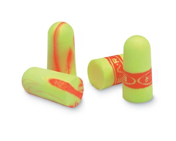 Disposable Uncorded Ear Plugs, E-A-Rsoft Yellow Neons Blasts, Bullet Shape, NRR 33 dB, 200 Pairs