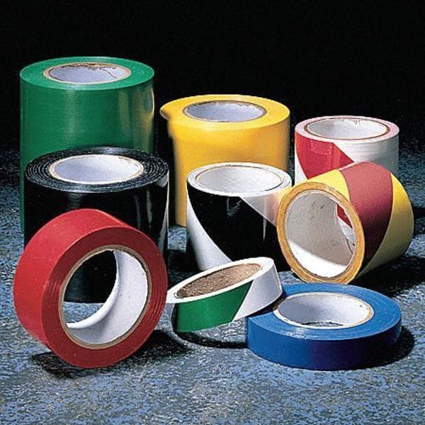 Hazard Marking Tape, Roll, 6In W, 54 ft. L