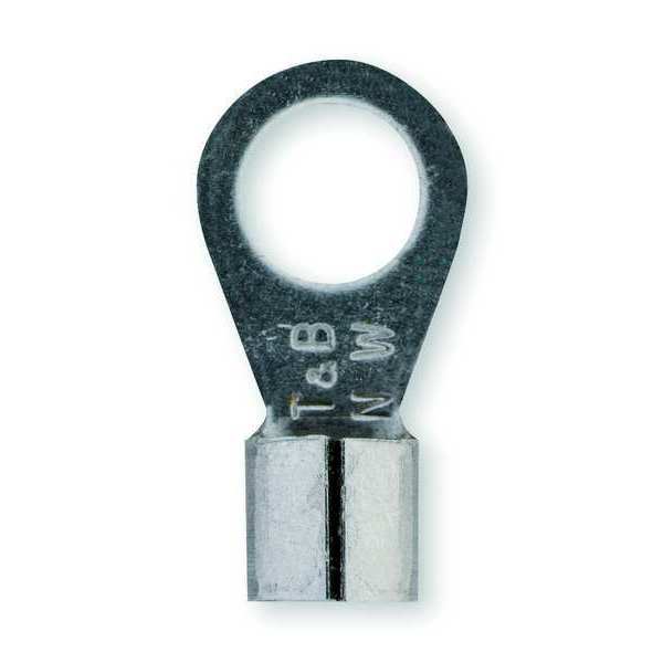 16-14 AWG Non-Insulated Ring Terminal #10 Stud PK100