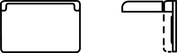 1 -Gang Horizontal Weatherproof Cover, 4.563