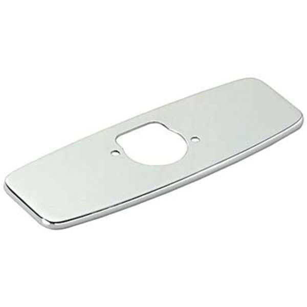 Cover Plate, 4 In, Chrome Plated