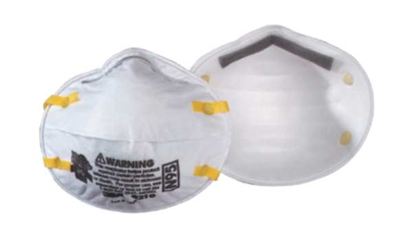 N95 Disposable Respirator, 8210, Dual Headstrap, Particulate Respirator, Nose Clip, Pack of 20