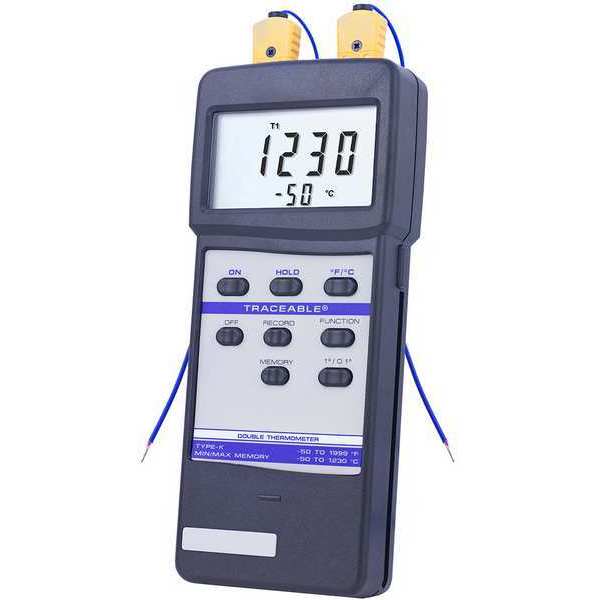 Thermocouple Thermometer, 2 Input, Type K