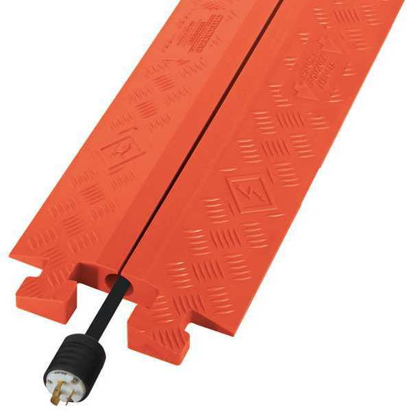 Cable Protector, Drop Over, 1 Channel, 3ft.
