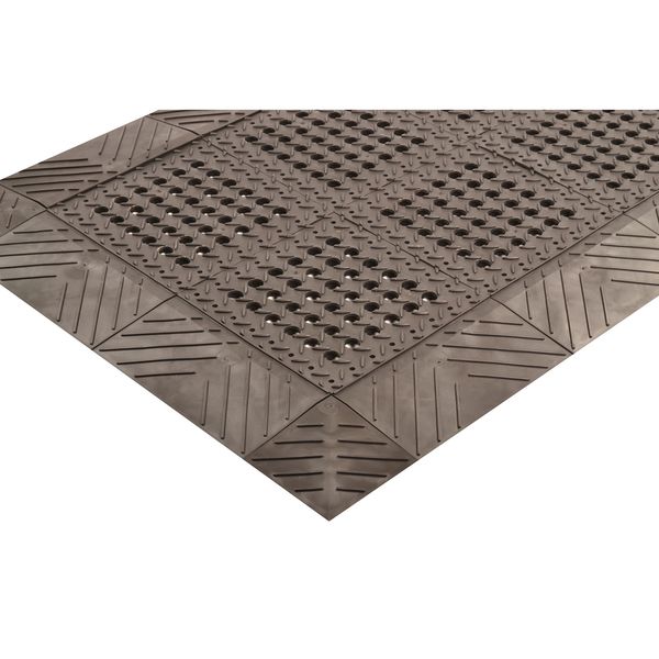 Diamond Interlocking Drainage Mat 3 Ft W x 8 Ft L, 1 In