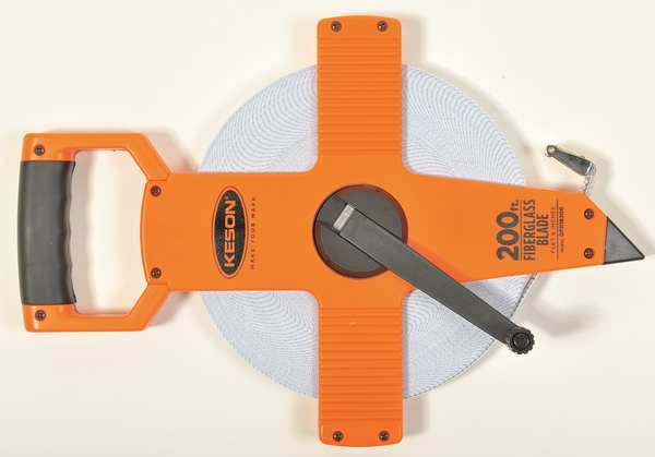 200 ft Tape Measure, 1/2 in Blade