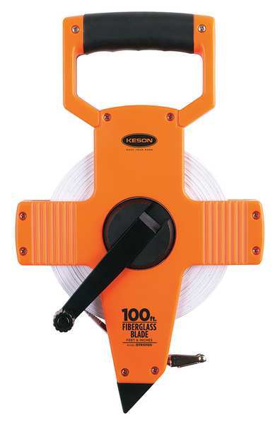 100 ft Engineer's Tape Measure, 1/2 in Blade