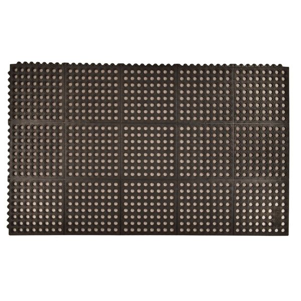 Interlocking Drainage Mat Natural Rubber 5 ft 3 ft 3/4 in