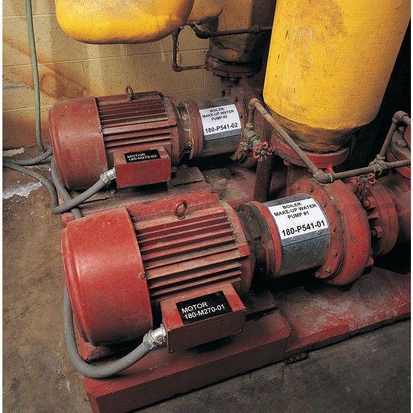 Label Tape Cartridge, Metallic Silver, Labels/Roll: Continuous