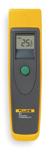 Infrared Thermometer, Dot Matrix LCD, -40 Degrees  to 1472 Degrees F, Single Dot Laser Sighting