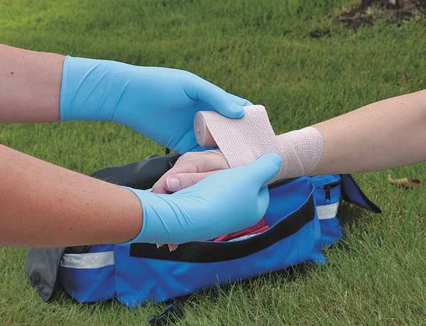 Microflex Disposable Nitrile Gloves, Exam Grade, Powder-Free, Latex Free, L, (9), Blue, 50 Pack