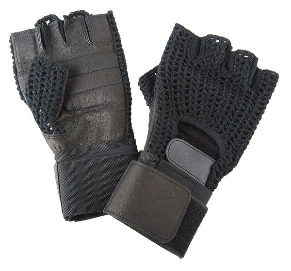 Anti-Vibration Gloves, L, Black, PR