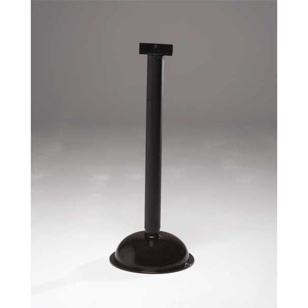 Sign Post, 16 In. W, Plastic, Black