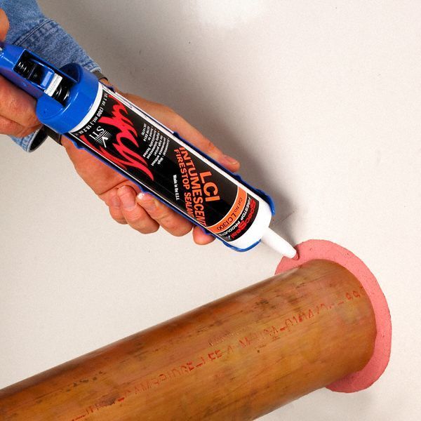 Fire Barrier Sealant, 20 oz., Red