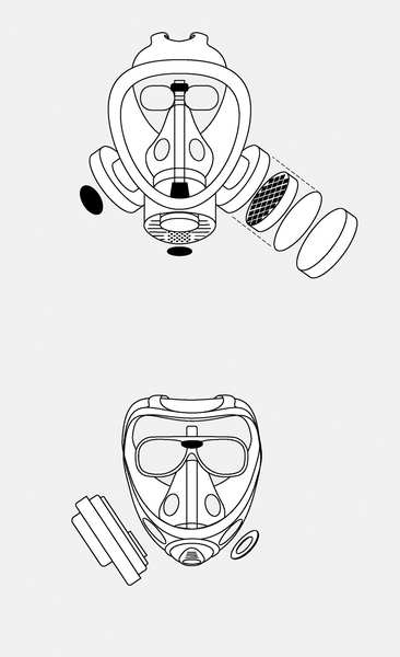 Half Facepiece Reusable Respirator, 7500 Series, Silicone, Size Large