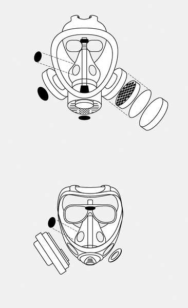 Half Facepiece Reusable Respirator, 7500 Series, Silicone, Size Large