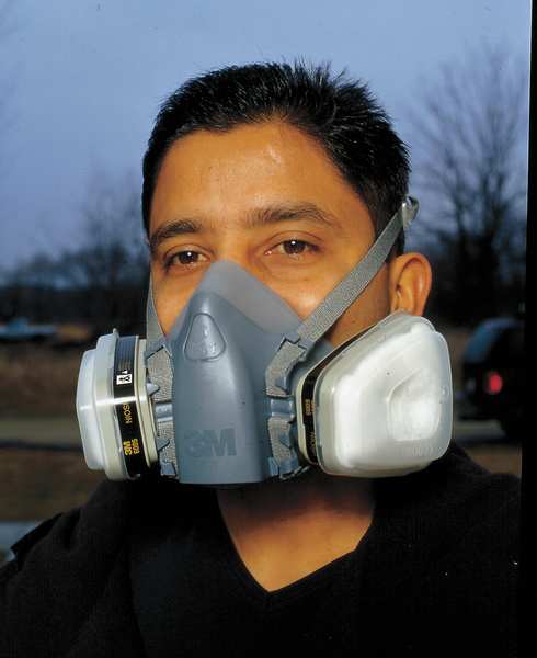 Half Facepiece Reusable Respirator, 7500 Series, Silicone, Size Large