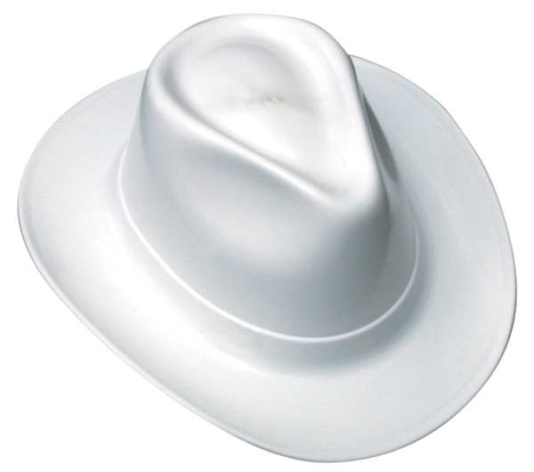 Western Hard Hat, Type 1, Class E, Ratchet (6-Point), White