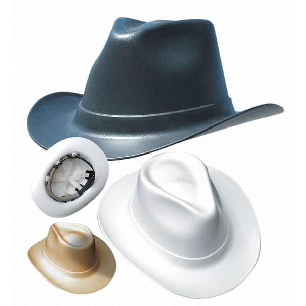 Western Hard Hat, Type 1, Class E, Ratchet (6-Point), Black