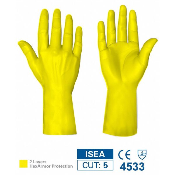 Cut Resistant Gloves, A9 Cut Level, Uncoated, M, 1 PR