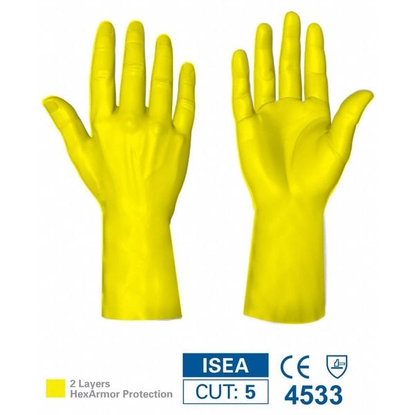 Cut Resistant Gloves, A9 Cut Level, Uncoated, L, 1 PR