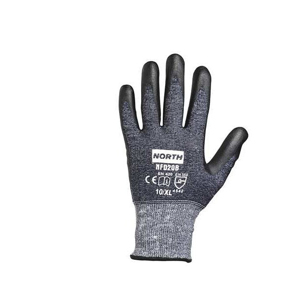 Cut Resistant Coated Gloves, 3 Cut Level, Nitrile/Polyurethane, XL, 1 PR