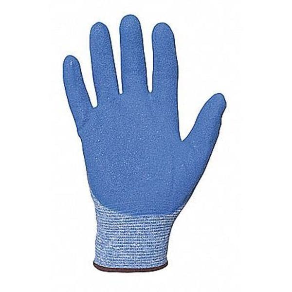 Nitrile Coated Gloves, Palm Coverage, Blue, S, PR
