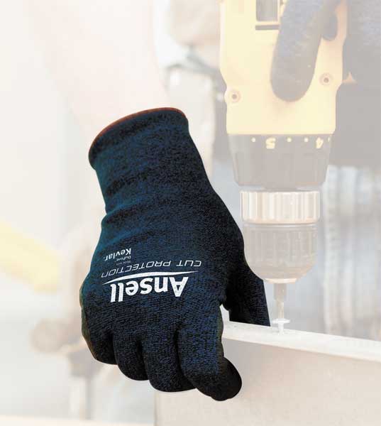 Cut Resistant Coated Gloves, A4 Cut Level, Nitrile, L, 1 PR