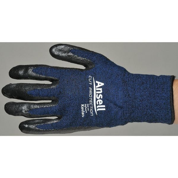Cut Resistant Coated Gloves, A4 Cut Level, Nitrile, M, 1 PR