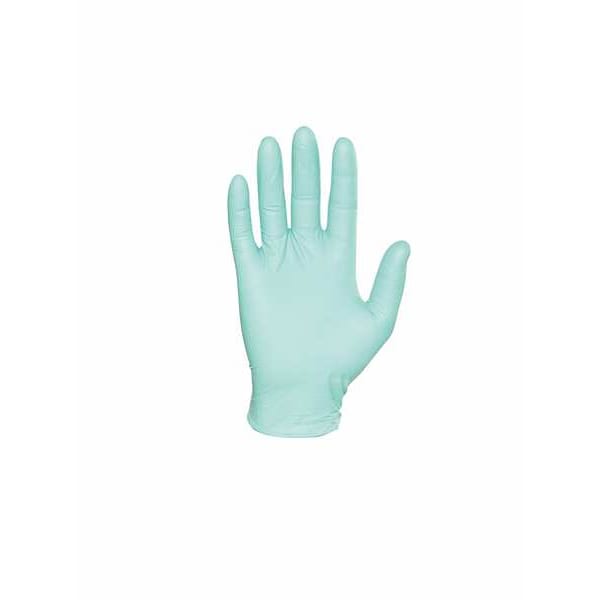Disposable Exam Gloves, Neoprene, Powder Free, Green, S, 100 PK