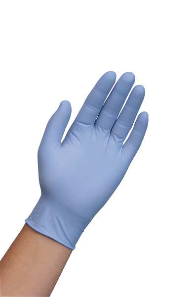 Exam Gloves with Textured Fingertips, Nitrile, Powder Free, Blue, S, 100 PK