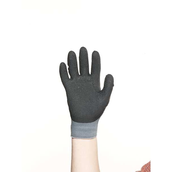 Natural Rubber Latex Coated Gloves, 3/4 Dip Coverage, Blue/Gray, XL, PR