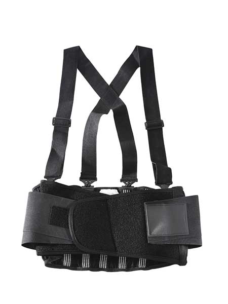 Back Support W/Suspenders, Contoured, XL
