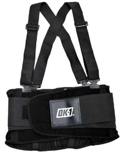 Back Support W/Suspenders, Contoured, 3XL